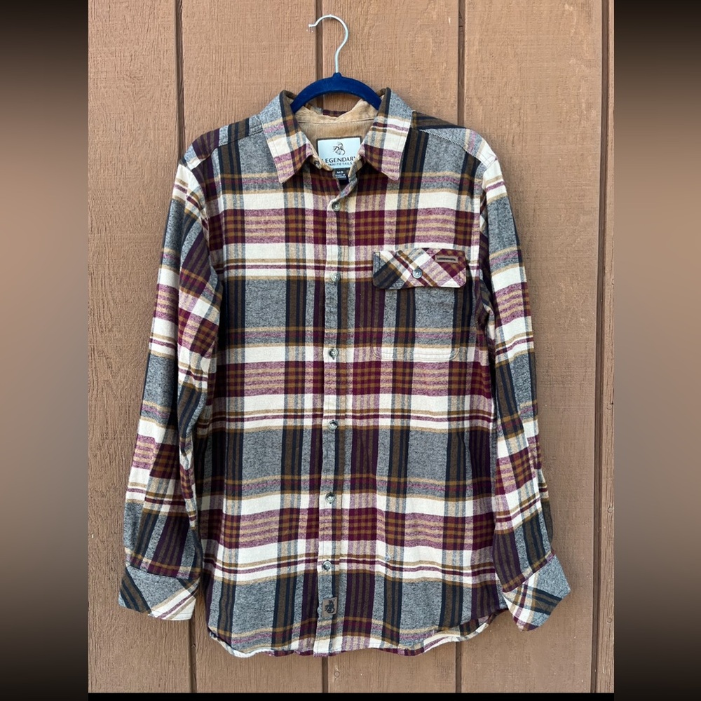 COPY - Legendary Whitetails soft cotton flannel button down men’s shirt. Size M…